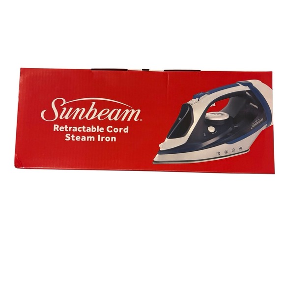 NEW Sunbeam 1700W Steam Iron Retractable Cord Shot of‎ Steam Auto Shut-Off - Picture 2 of 4